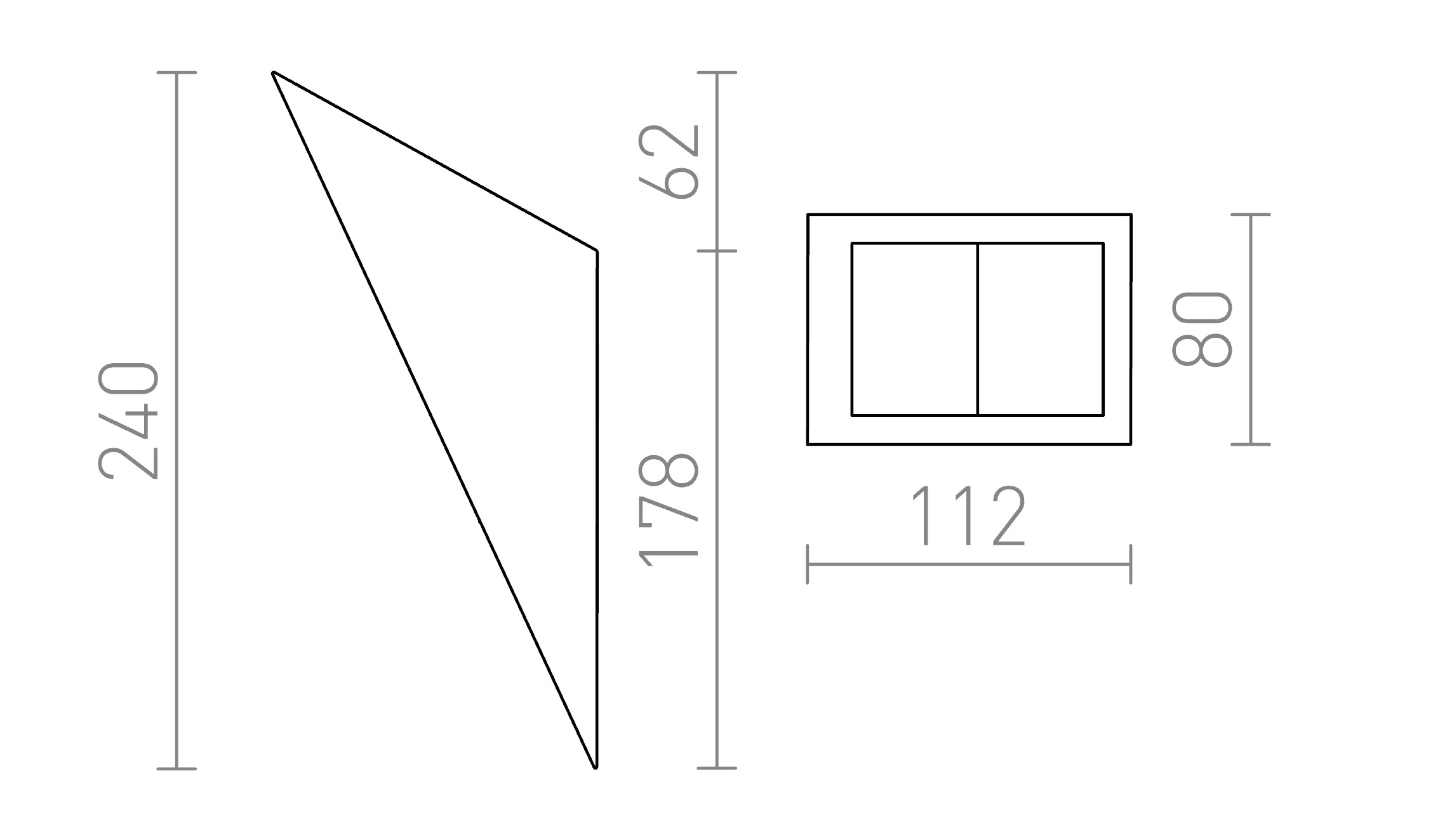 HAY da parete lampada - Product sketch