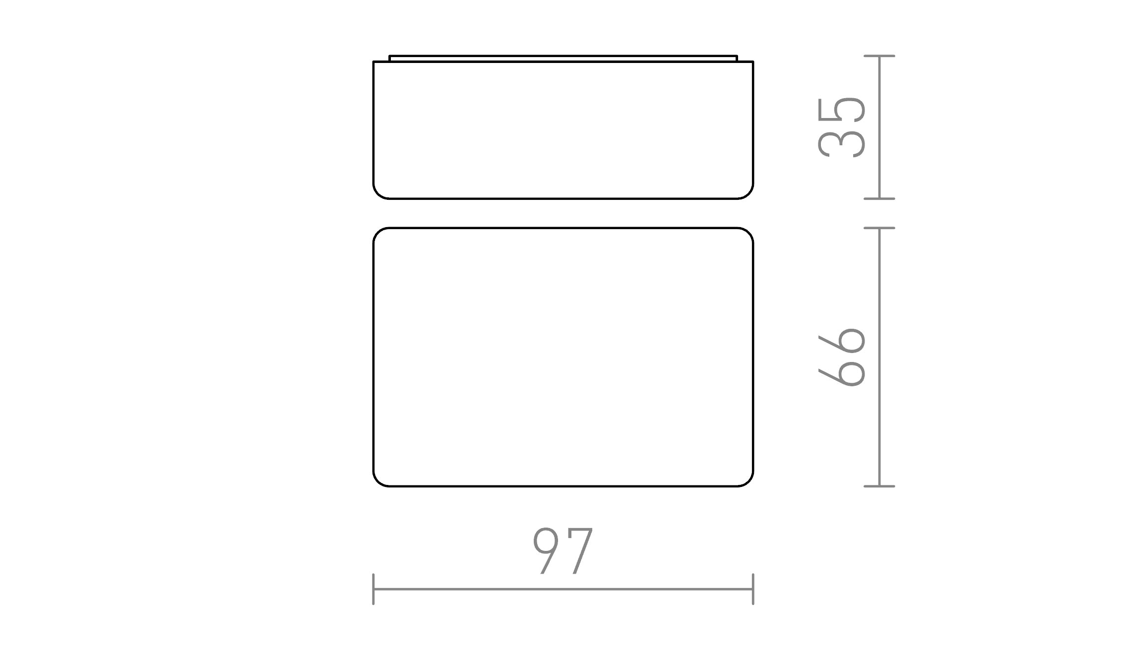 DARK SENSOR 2-100 Lux монтиран - Product sketch