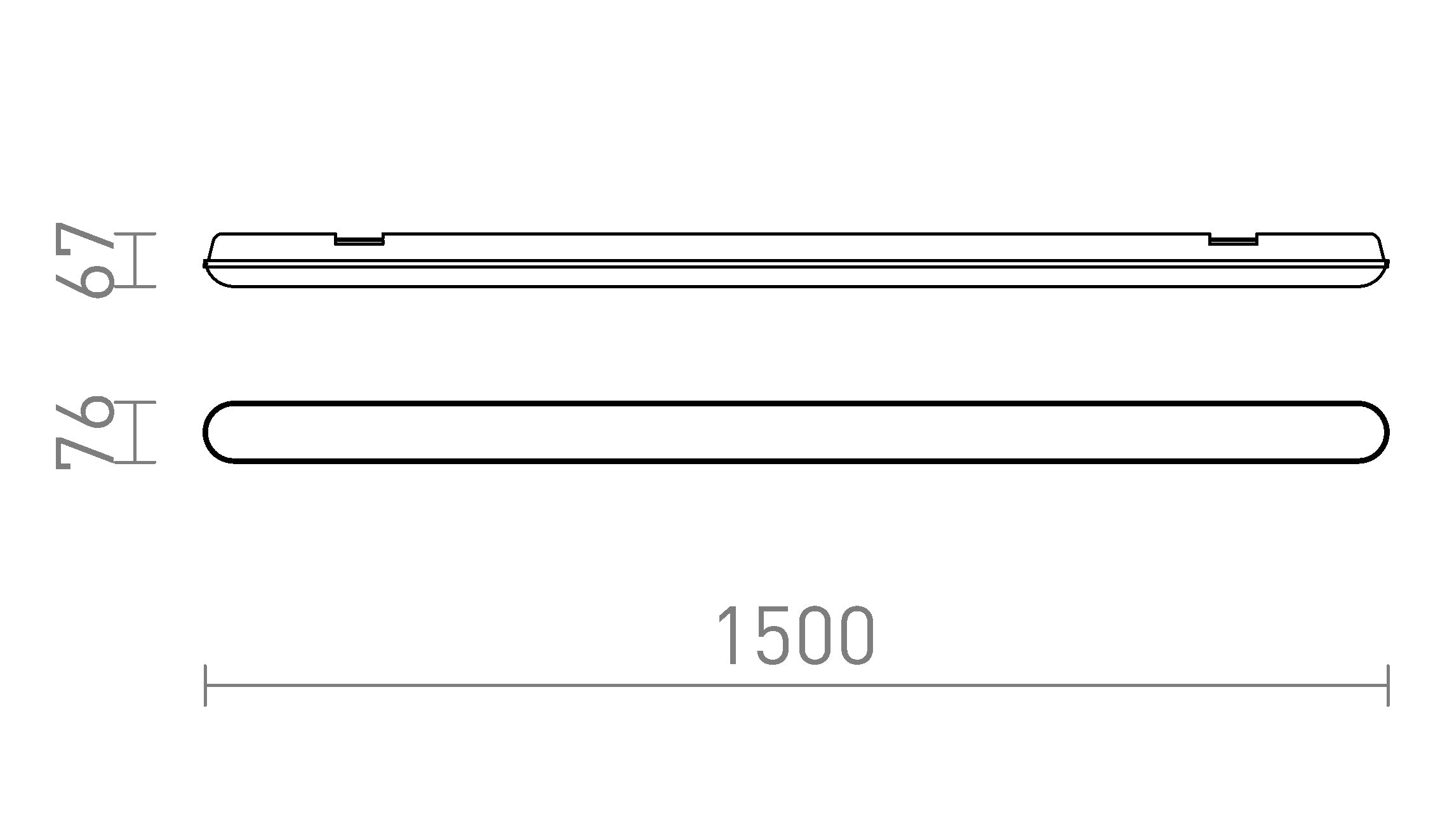TRIDENT PRO 150 teleso - Product sketch