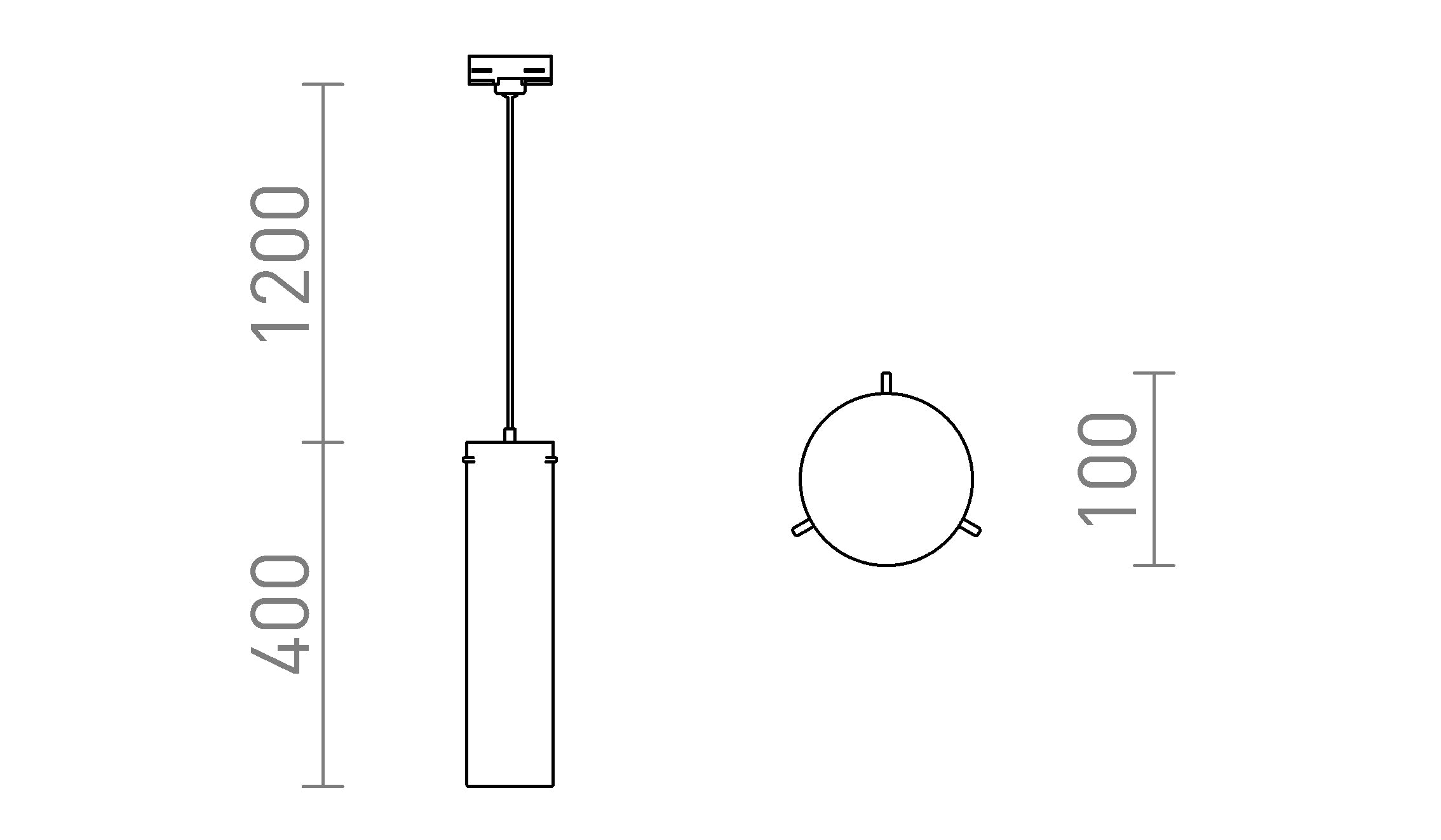 GARNISH para calha trifásica - Product sketch