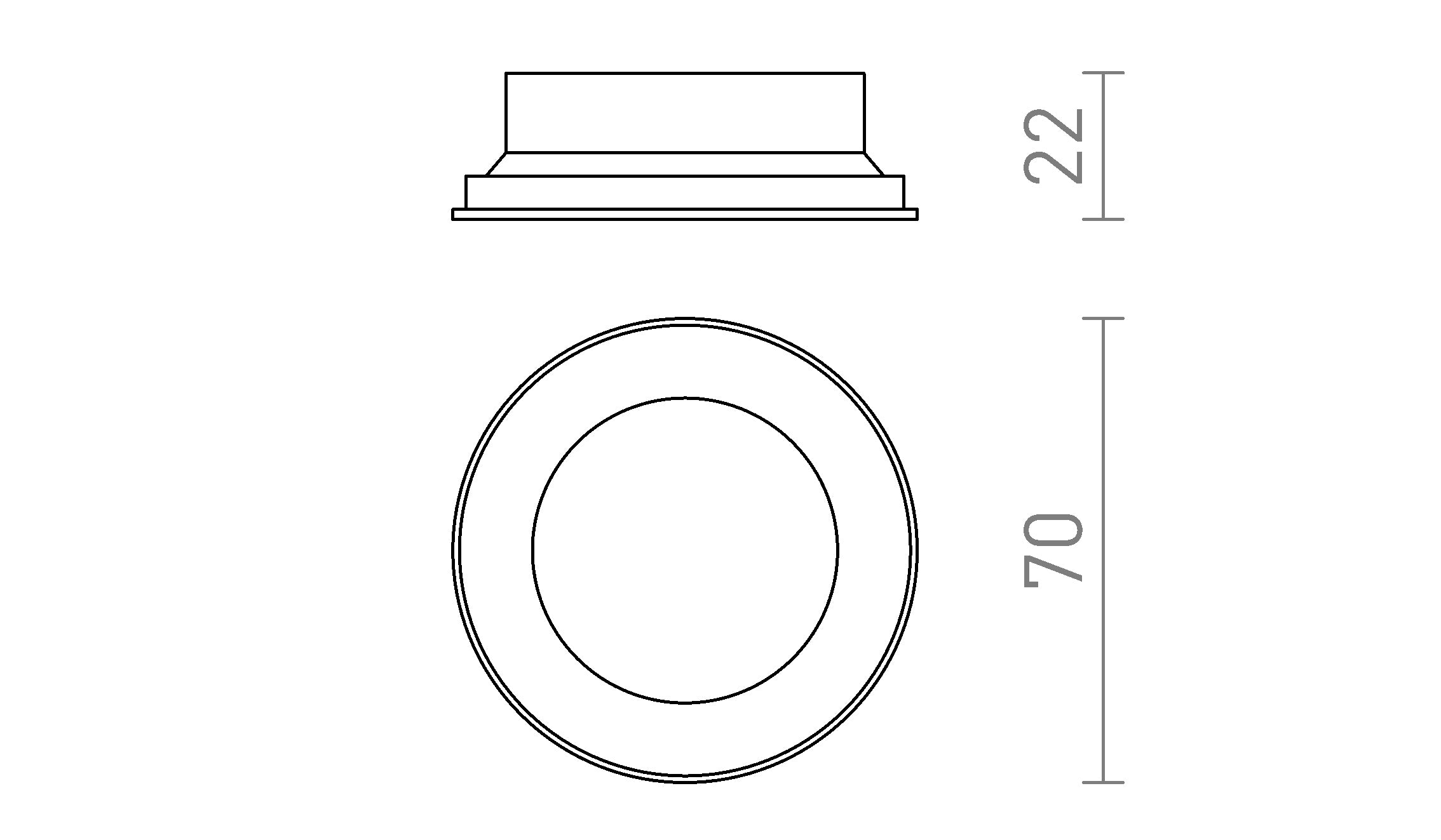 DARIO anel decorativo - Product sketch