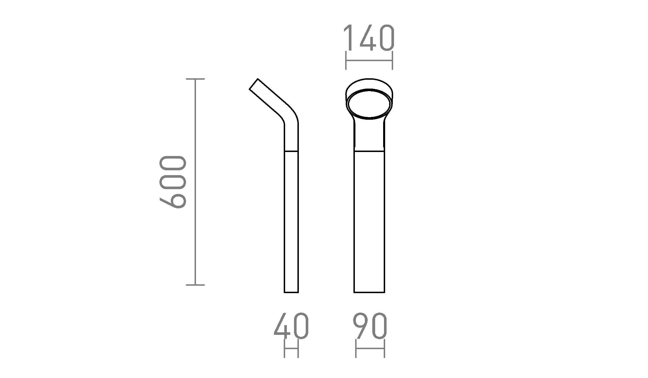 ELIA подова лампа - Product sketch