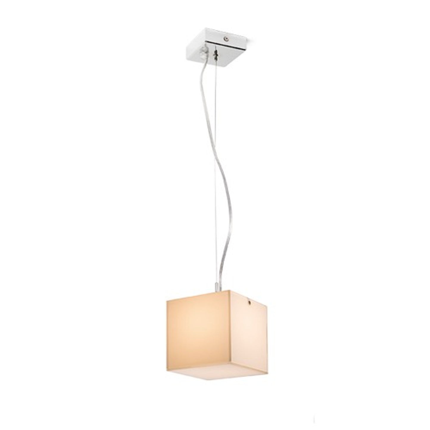 RENDL Outlet LUCIA 15x15 pendant satinated glass/chrome 230V LED G9 5W R10628 1