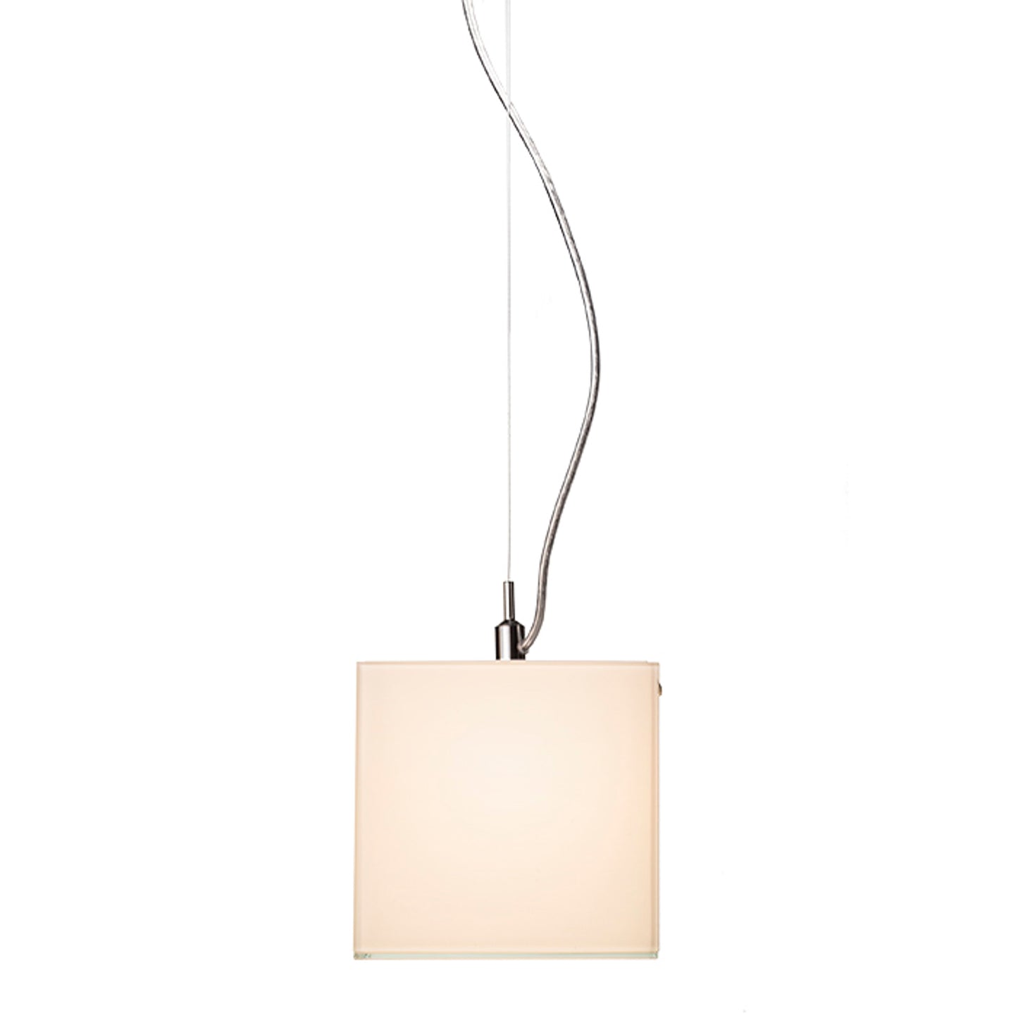 RENDL Outlet LUCIA 15x15 pendant satinated glass/chrome 230V LED G9 5W R10628 5