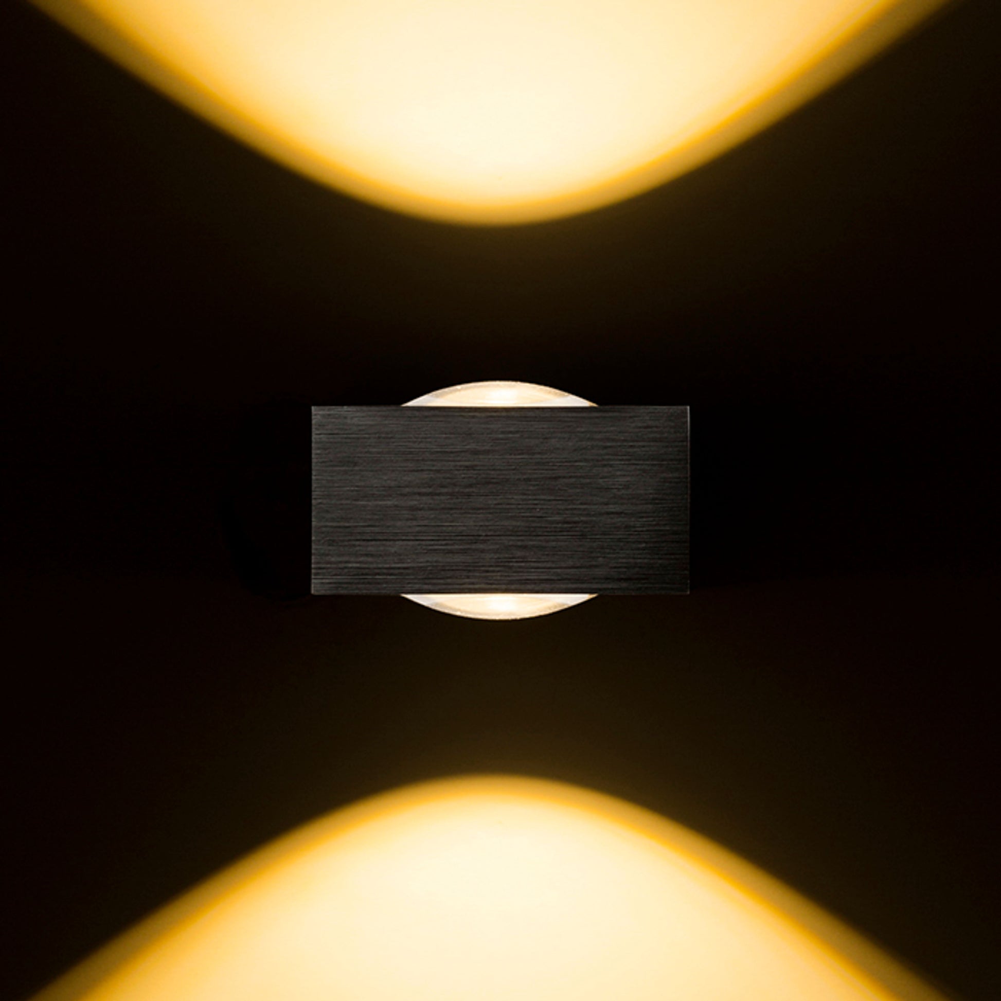 RENDL outdoor lamp KORSO II wall  anodized black 230V LED 2x3W 120° IP54  3000K R12832 3