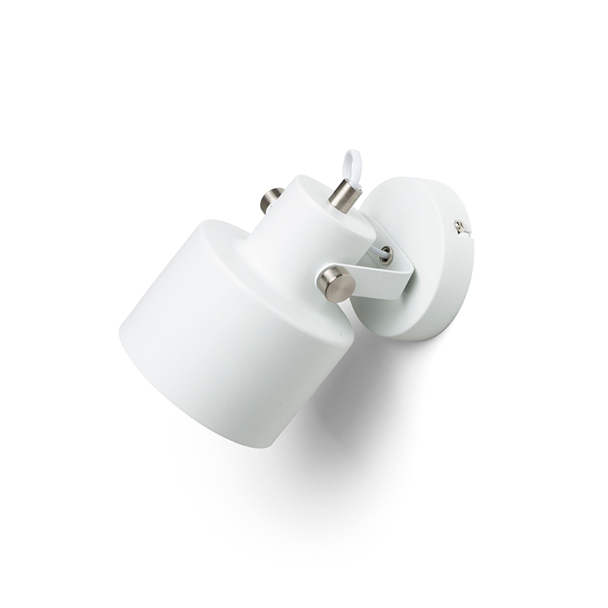 RENDL spotlight CELEIA surface mounted matte white matt nickel 230V LED E27 11W R13901 2