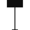 dřevěná stojanová lampa