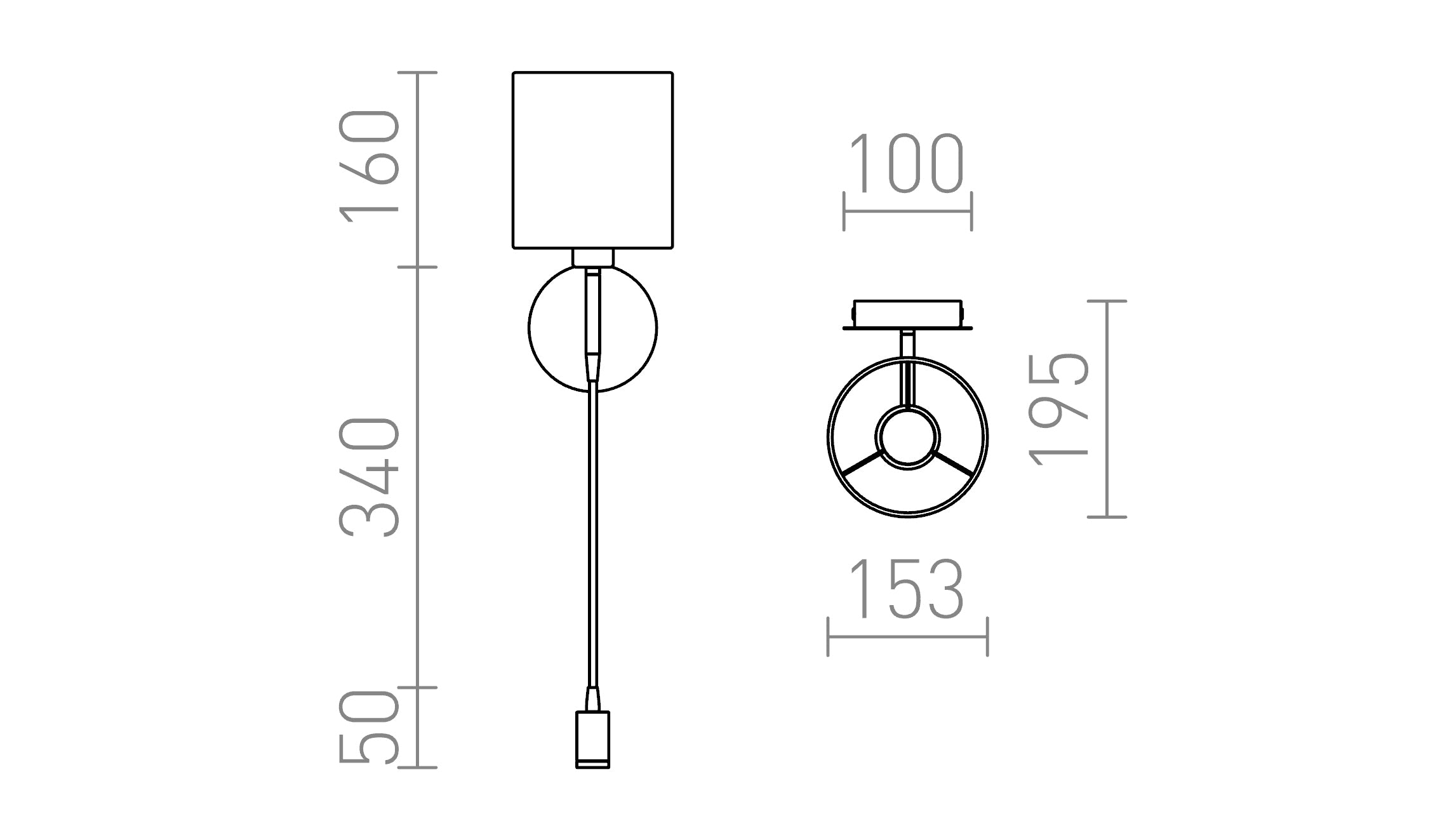 VERSA E27 + LED - Schéma produktu
