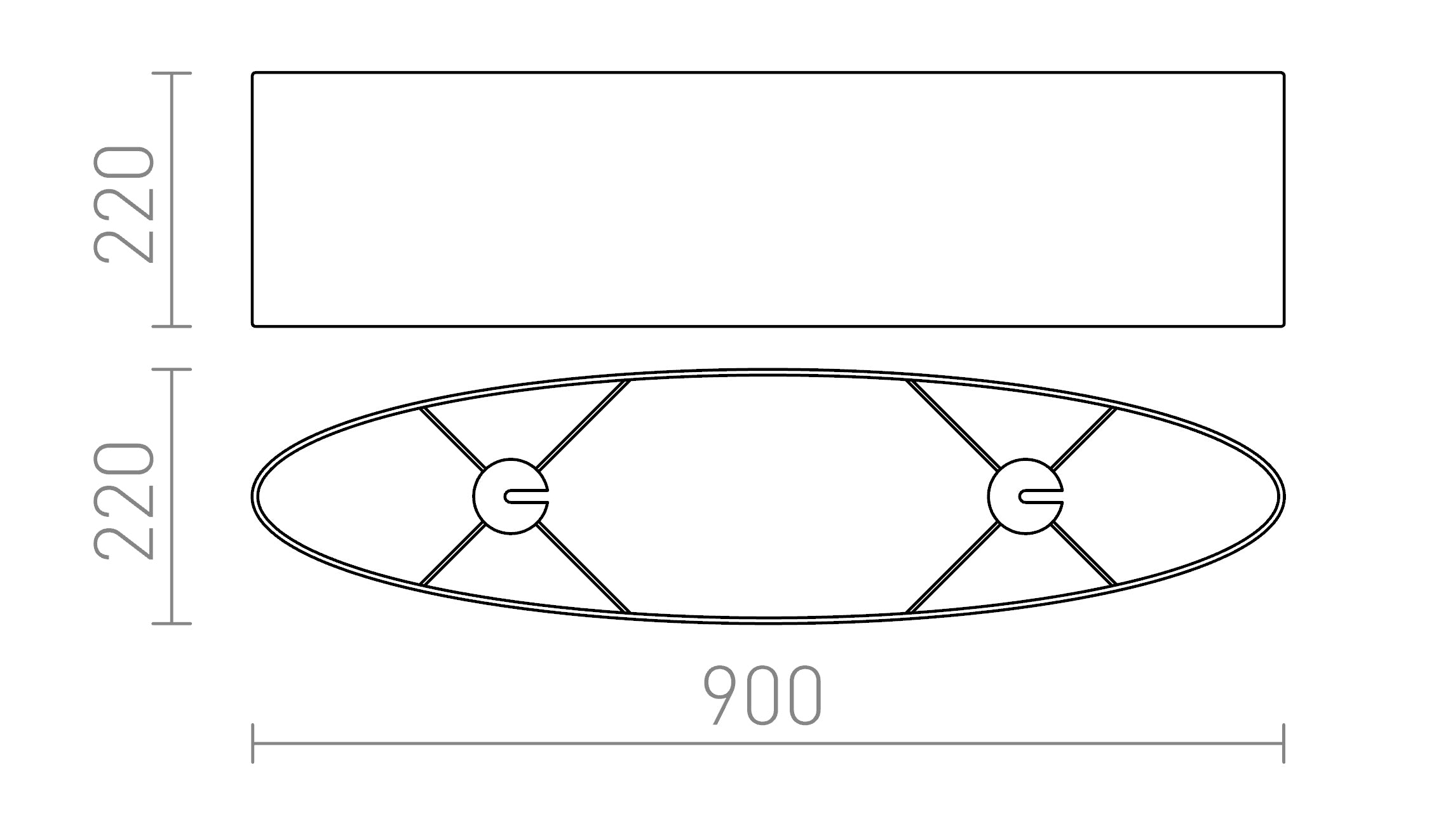 CASUAL 90/22 - Schéma produktu
