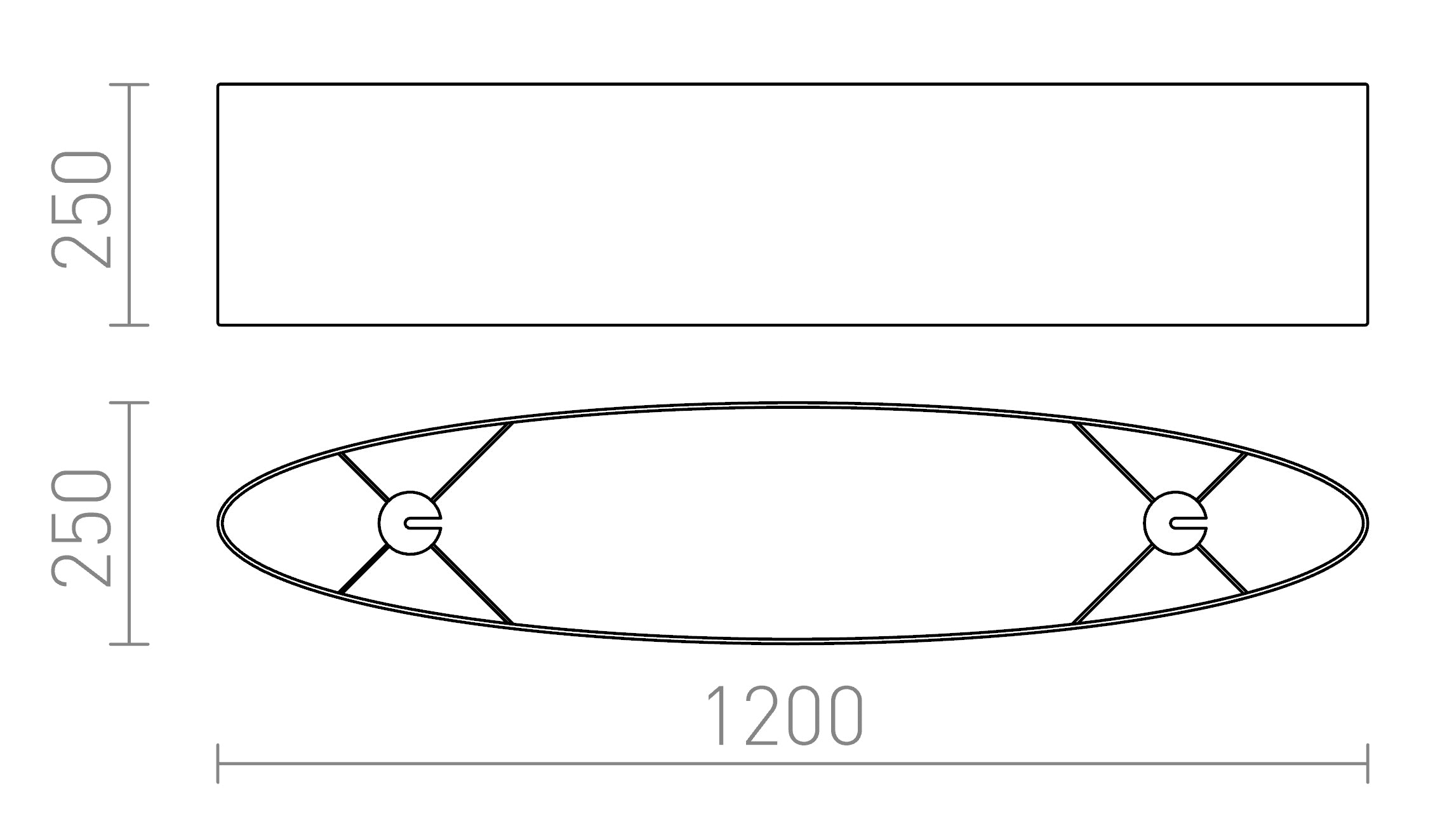 CASUAL 120/25 - Schéma produktu