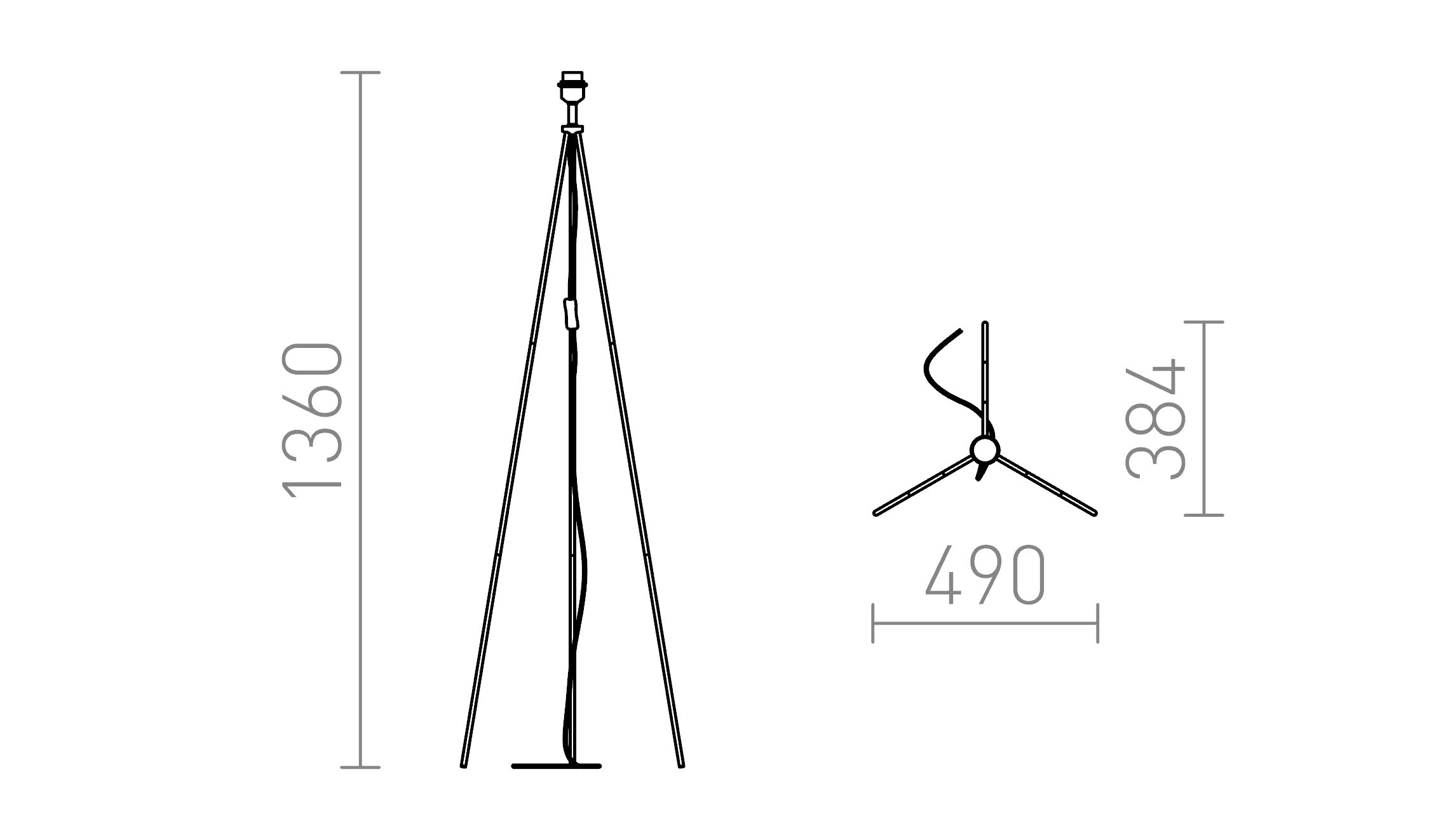 NYC TRIPOD - Schéma produktu