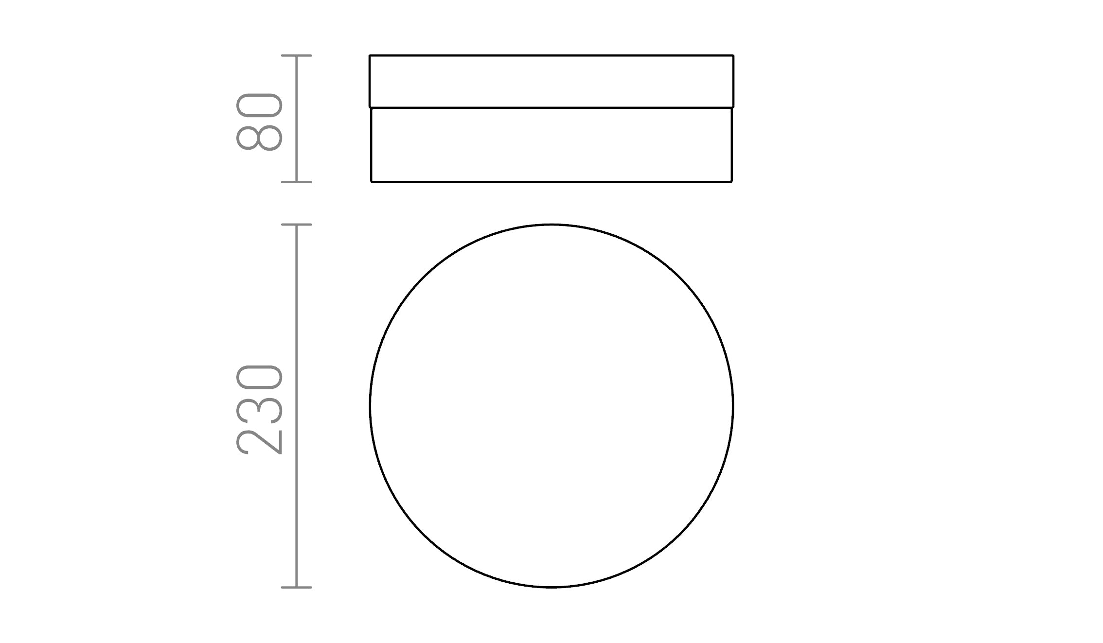 AWE 23 IP44 - Schéma produktu
