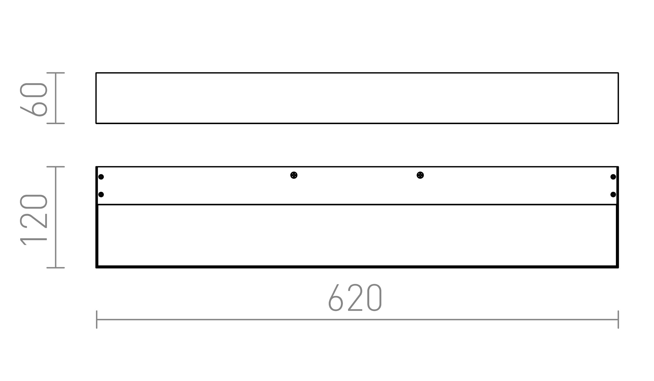 PRIO LED 62 - Schéma produktu