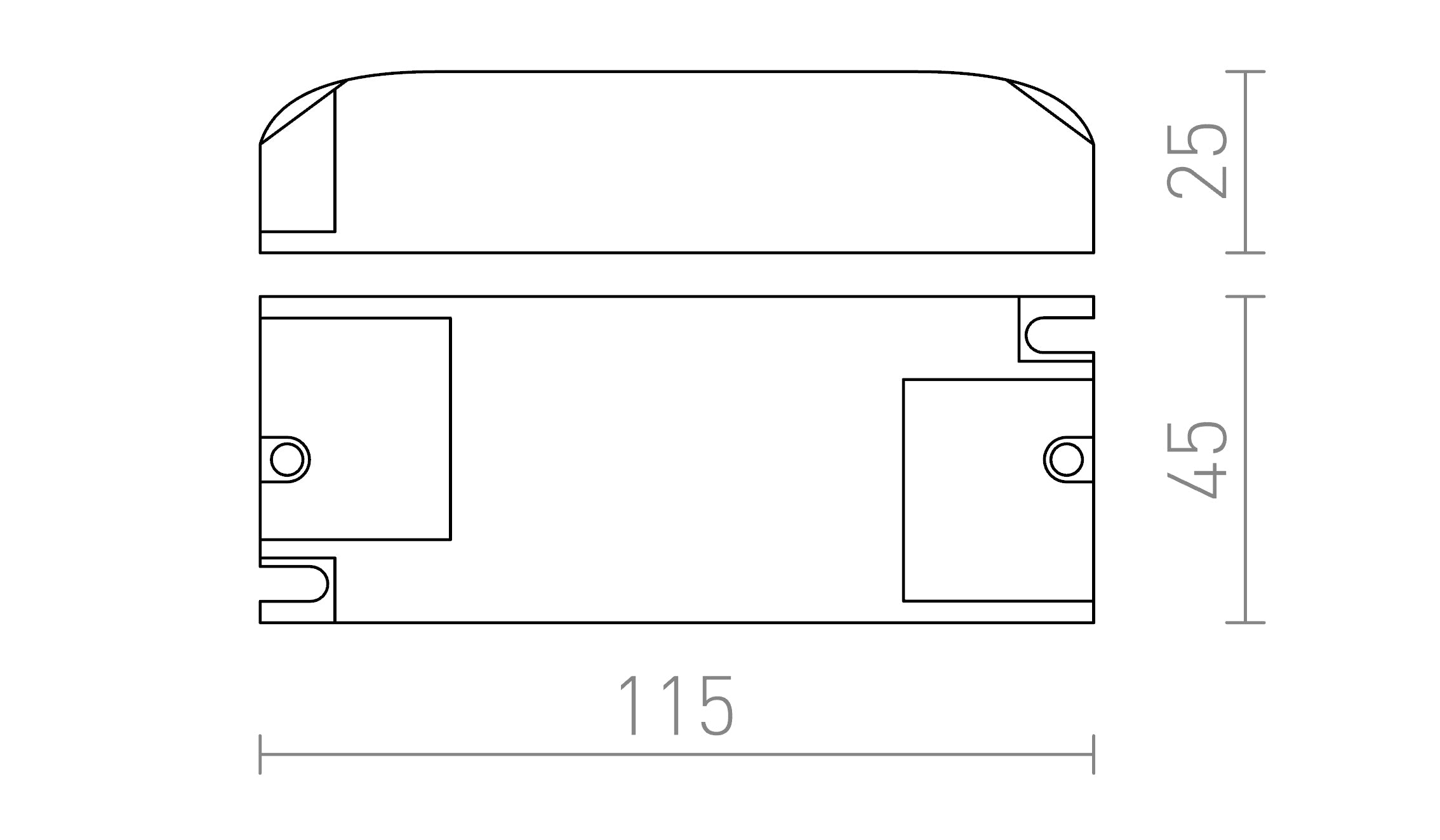 DRIVER 350mA LED 3-8W - Schéma produktu