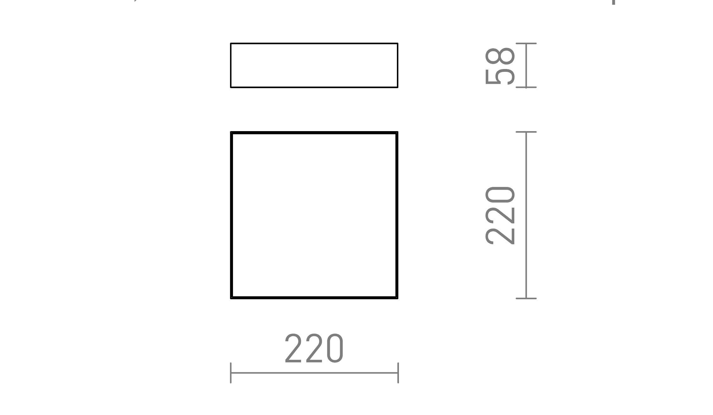 LARISA SQ 22 STROPNÍ - Schéma produktu
