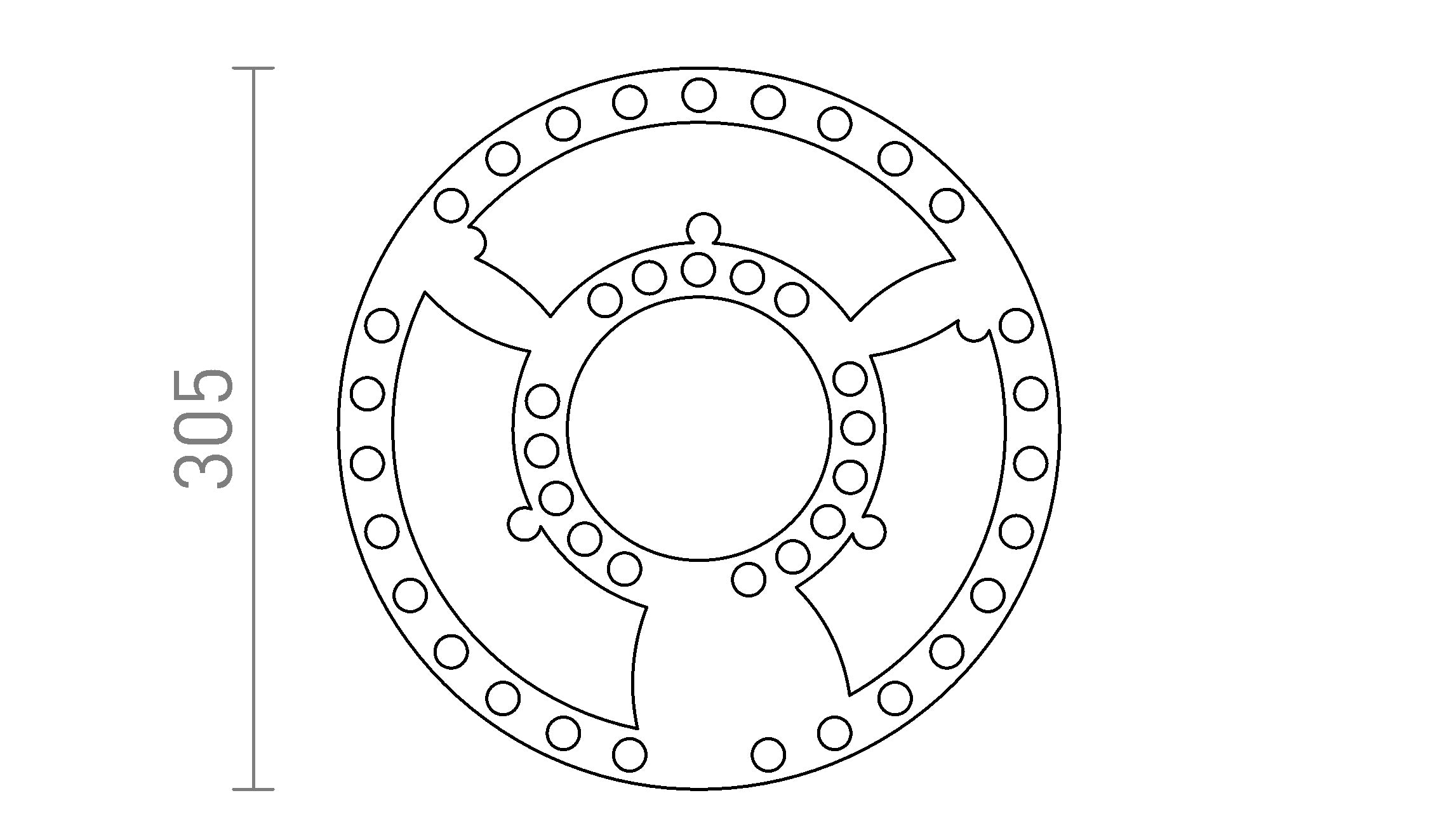 LED MODUL R 30 - Schéma produktu