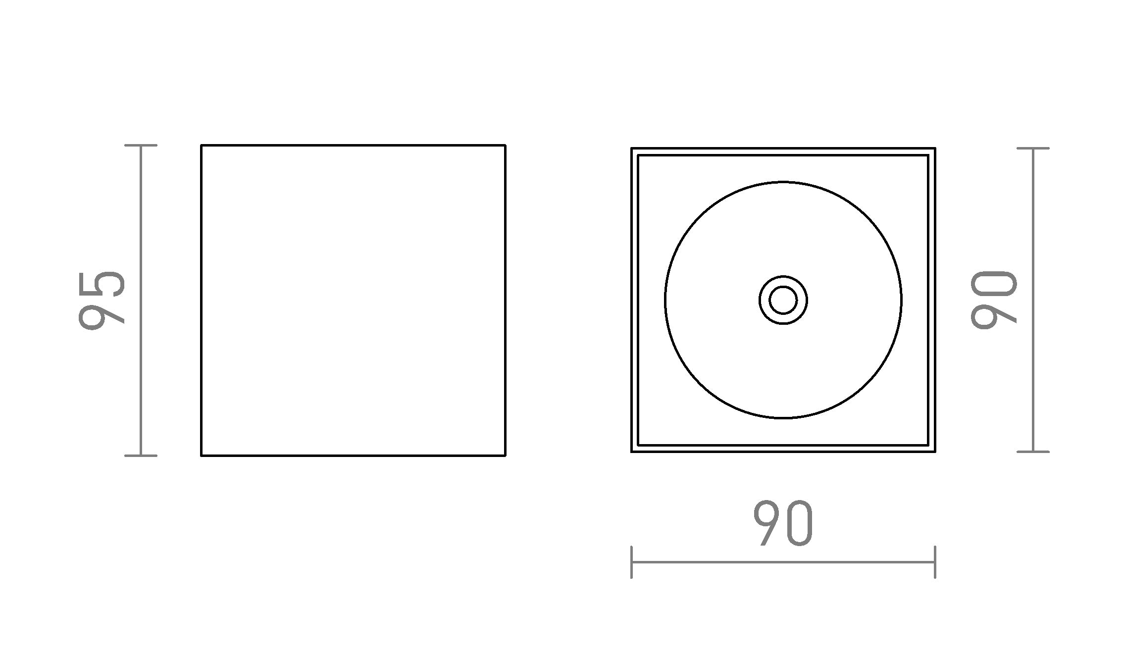 SENZA SQ - Schéma produktu