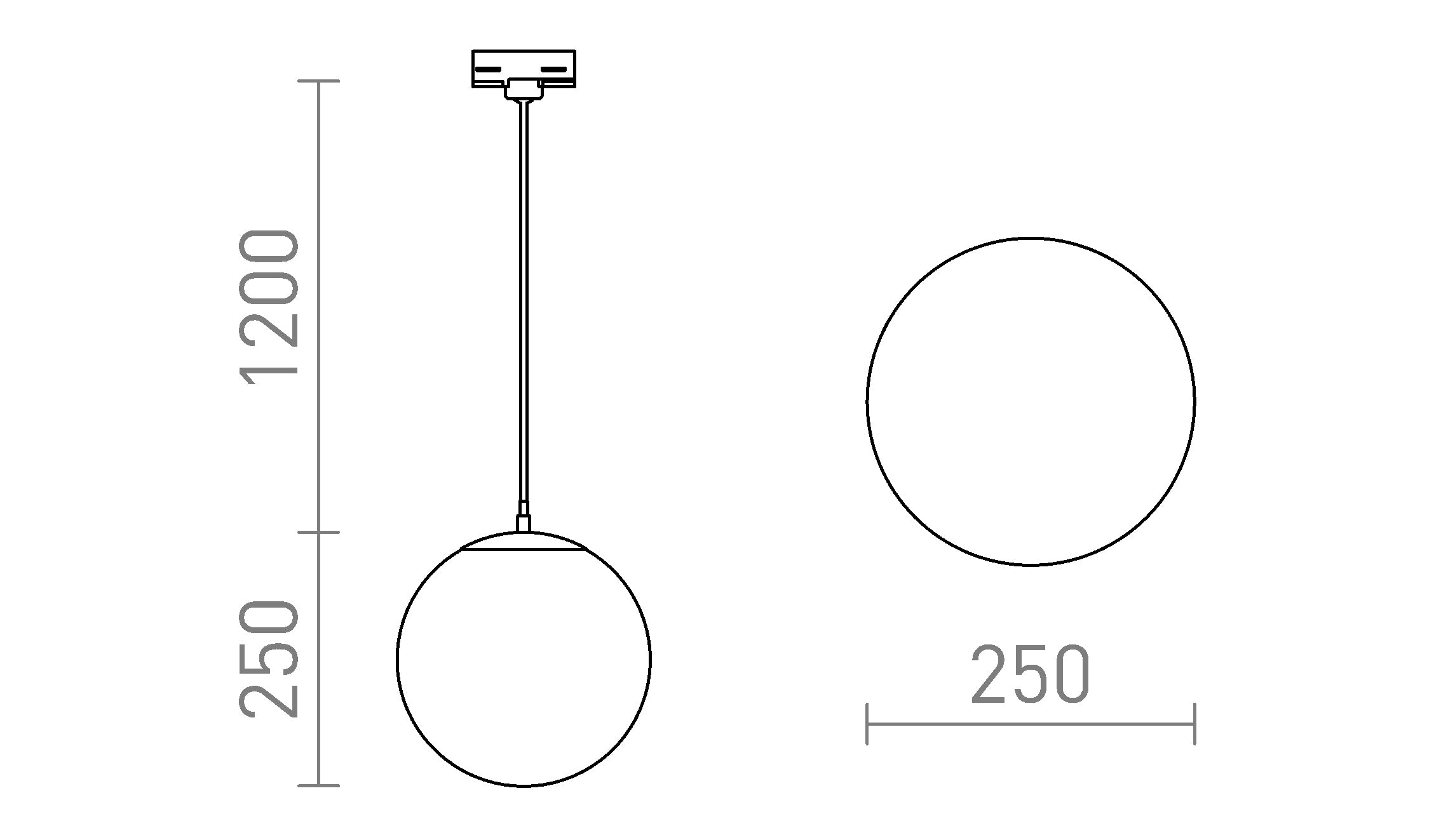 LUNA 25 PRO TŘÍOKRUH. LIŠTU - Schéma produktu