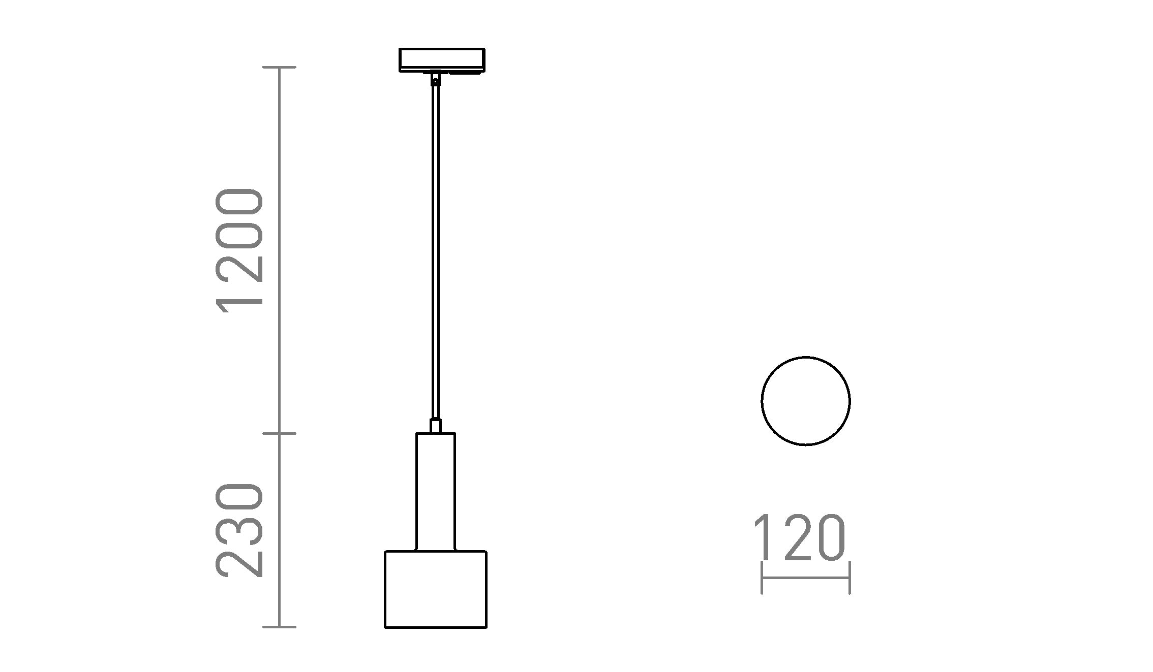 GIULIA 12 PRO 1-OKRUH. LIŠTU - Schéma produktu
