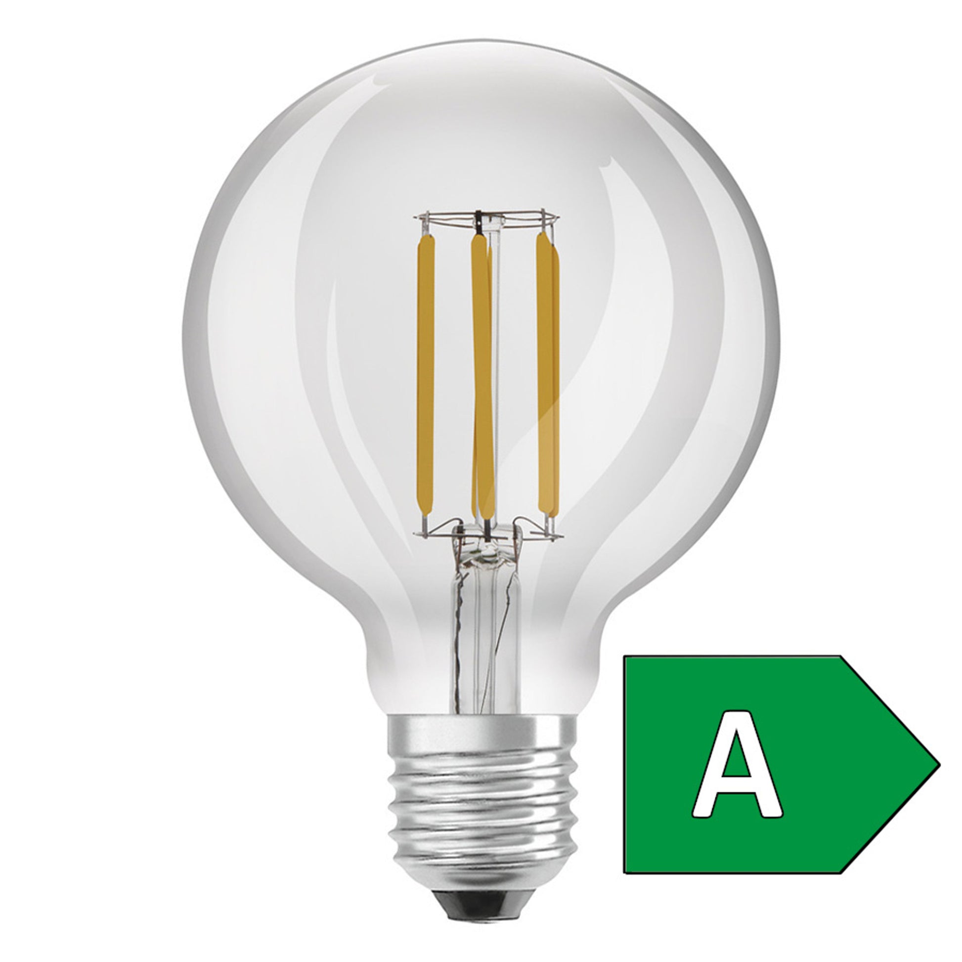 RENDL light source OSRAM ULTRA ECONOMY 210lm/W Globe 95   clear 230V E27 LED EQ60  3000K G13951 1