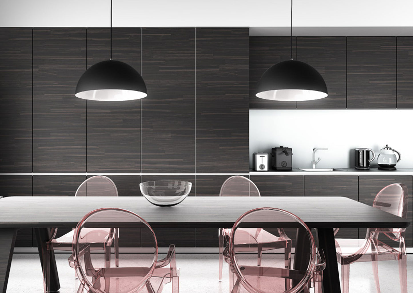 RENDL pendant lamp MONROE 50 pendant matte black/white  230V LED E27 30W R11702 8