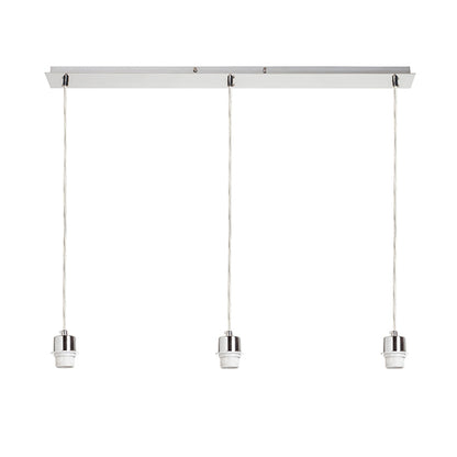 RENDL shades, shade bases, pendent sets MORE 80 pendant ceiling base  matt nickel 230V LED E27 3x15W R11776 3