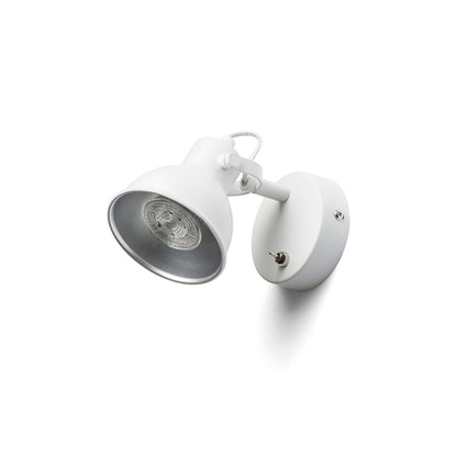 RENDL spotlight ROSITA I wall white/silver grey  230V LED GU10 9W R12507 5