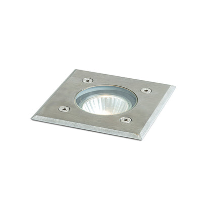 RENDL outdoor lamp ORBU SQ 10 recessed  stainless steel 230V LED GU10 15W IP67 R13439 1