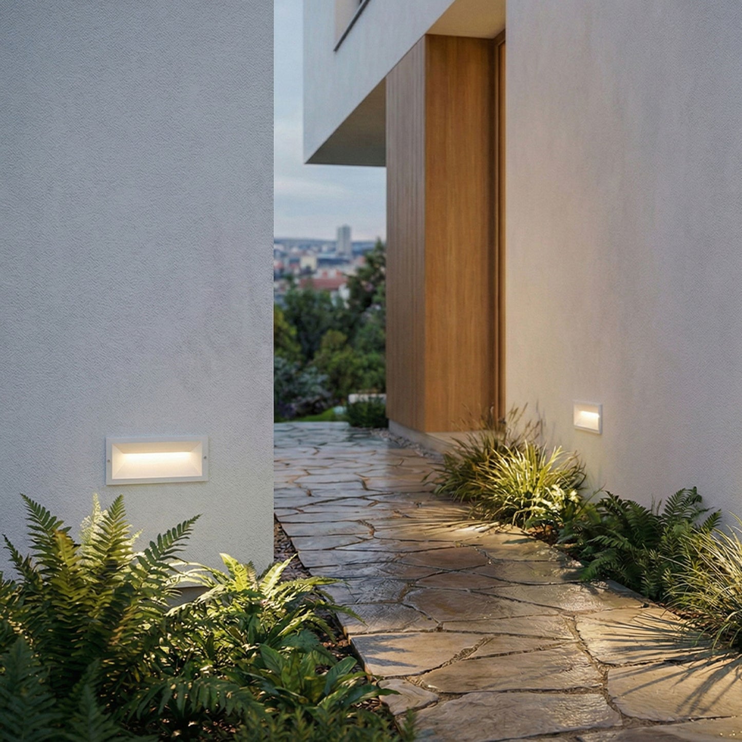 RENDL outdoor lamp RAGG recessed white  230V LED 12W IP65  3000K R13620 5