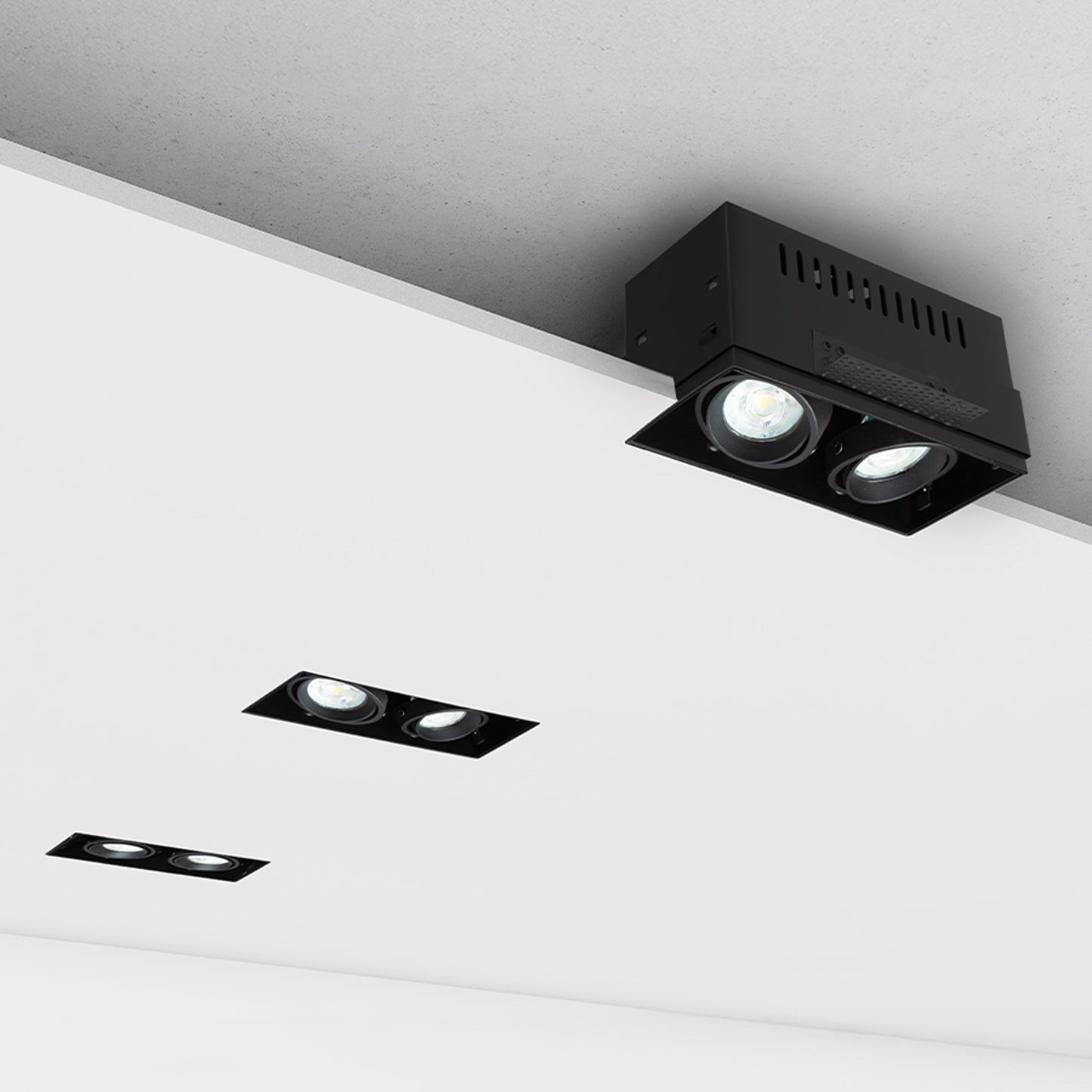 RENDL recessed light ELECTRA II GU10 frameless black 230V LED GU10 8W R14168 3