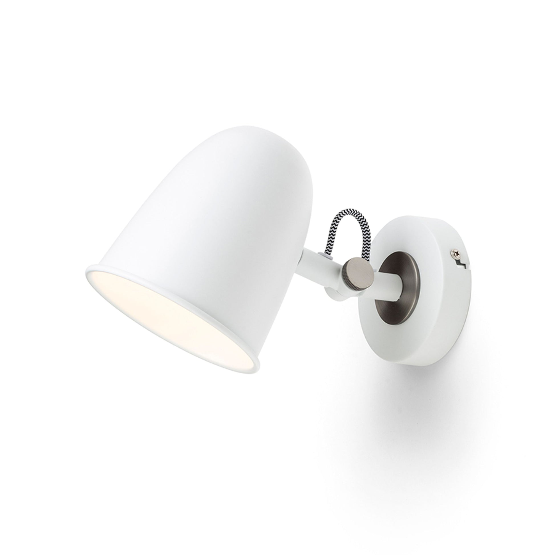 RENDL spotlight DANNY wall white matt nickel 230V LED E14 5W R14185 1