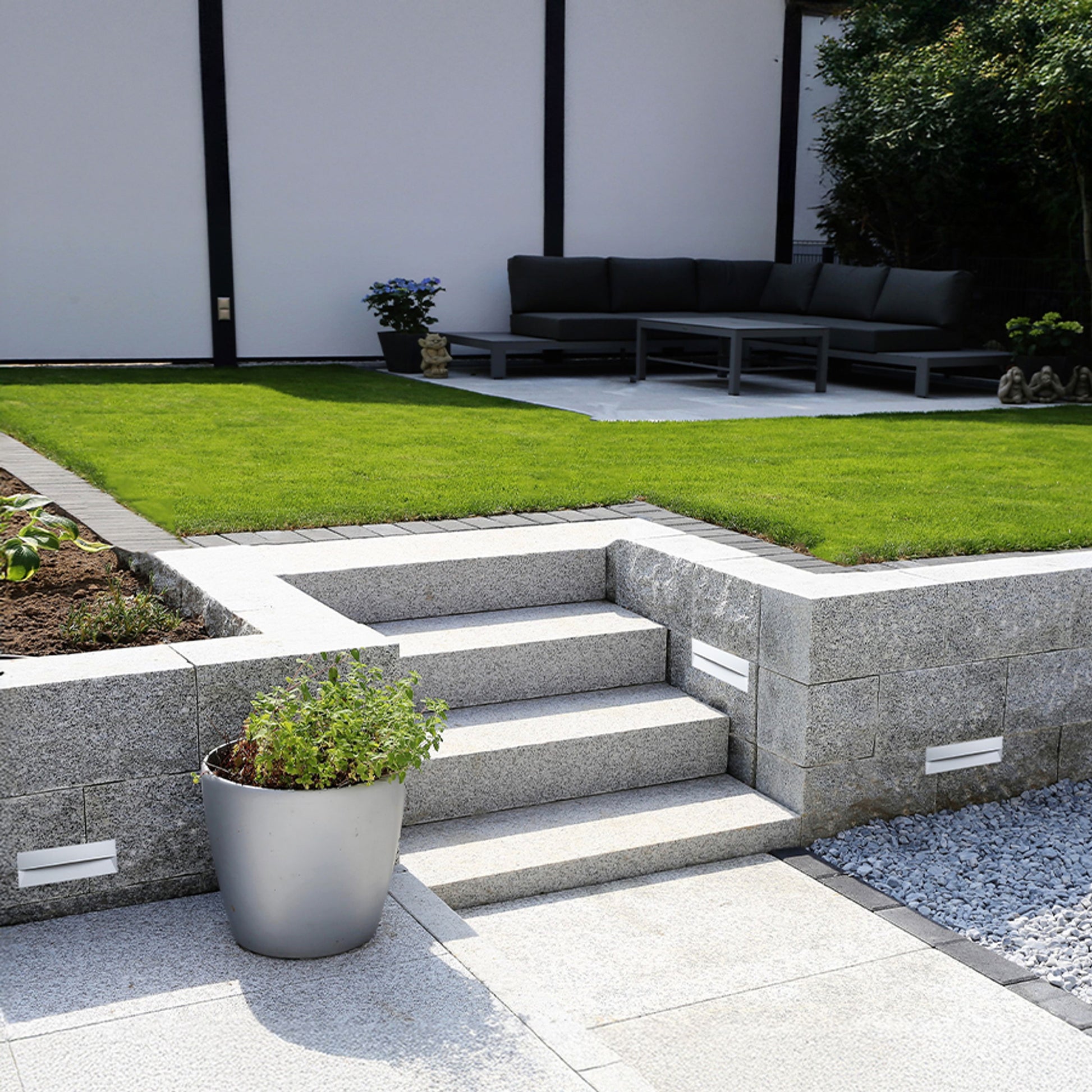 RENDL outdoor lamp REP 18 recessed white  230V LED 6W 90° IP65  3000K R14204 1