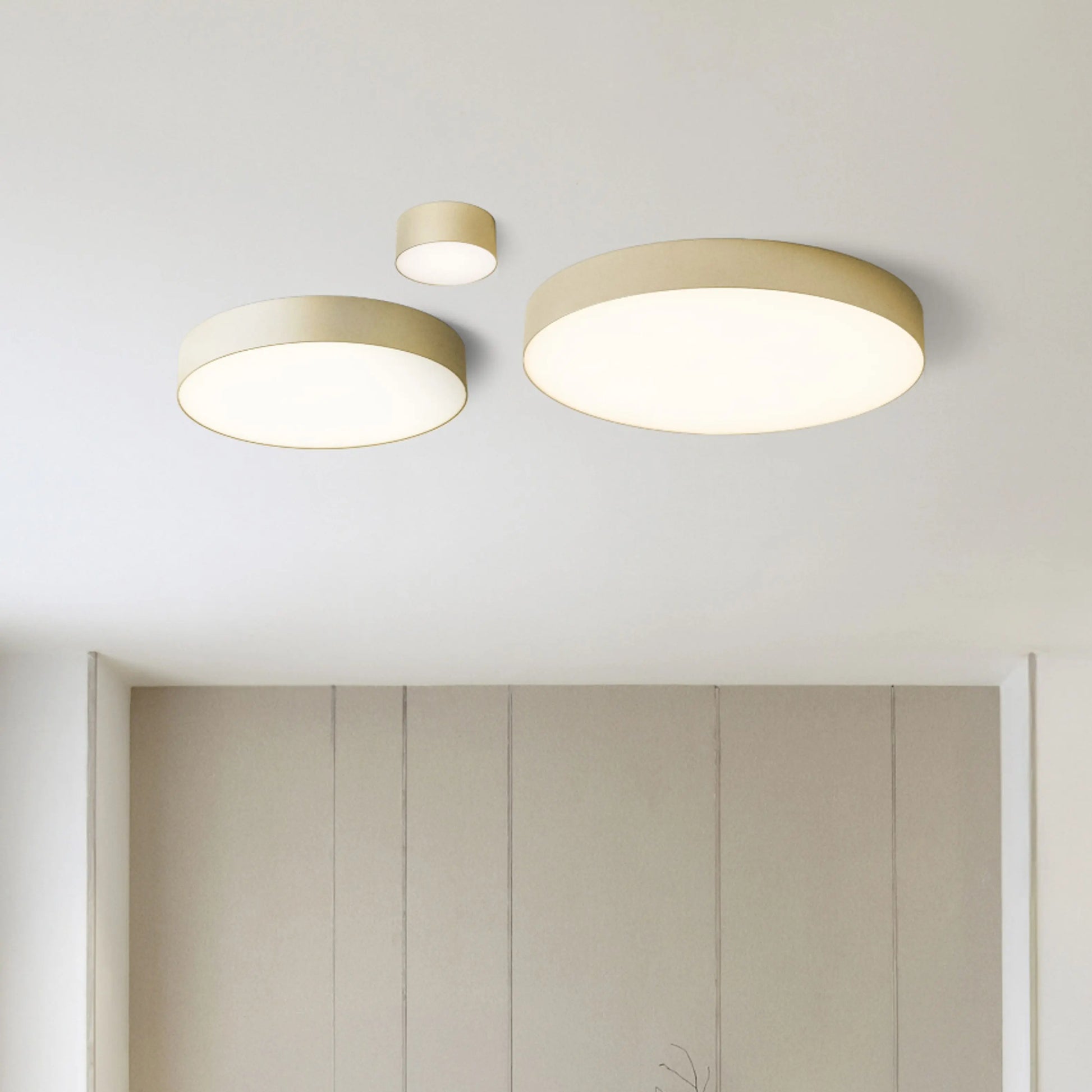 RENDL surface mounted lamp LARISA R 40 ceiling pearl gold  230V LED 50W  3000K 4000K 6500K R14361 3