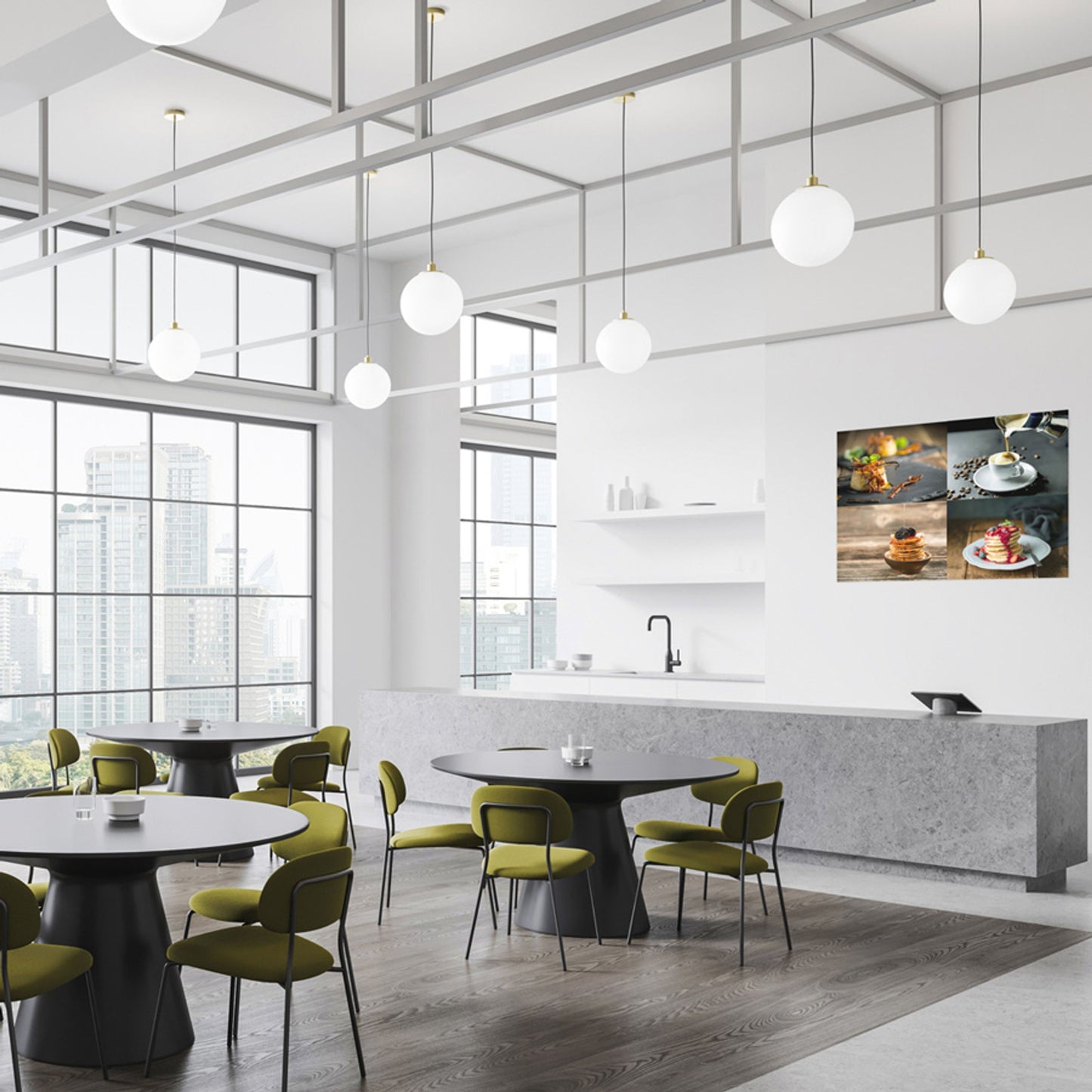 RENDL pendant lamp BOULDER 30 pendant opal-colored glass/brushed brass 230V LED E27 15W R14394 2,1