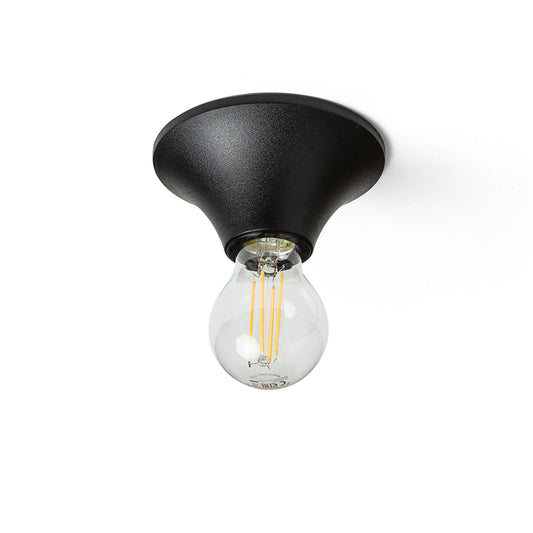 RENDL surface mounted lamp BOY ceiling black plastic 230V LED E27 11W IP44 R14463 1