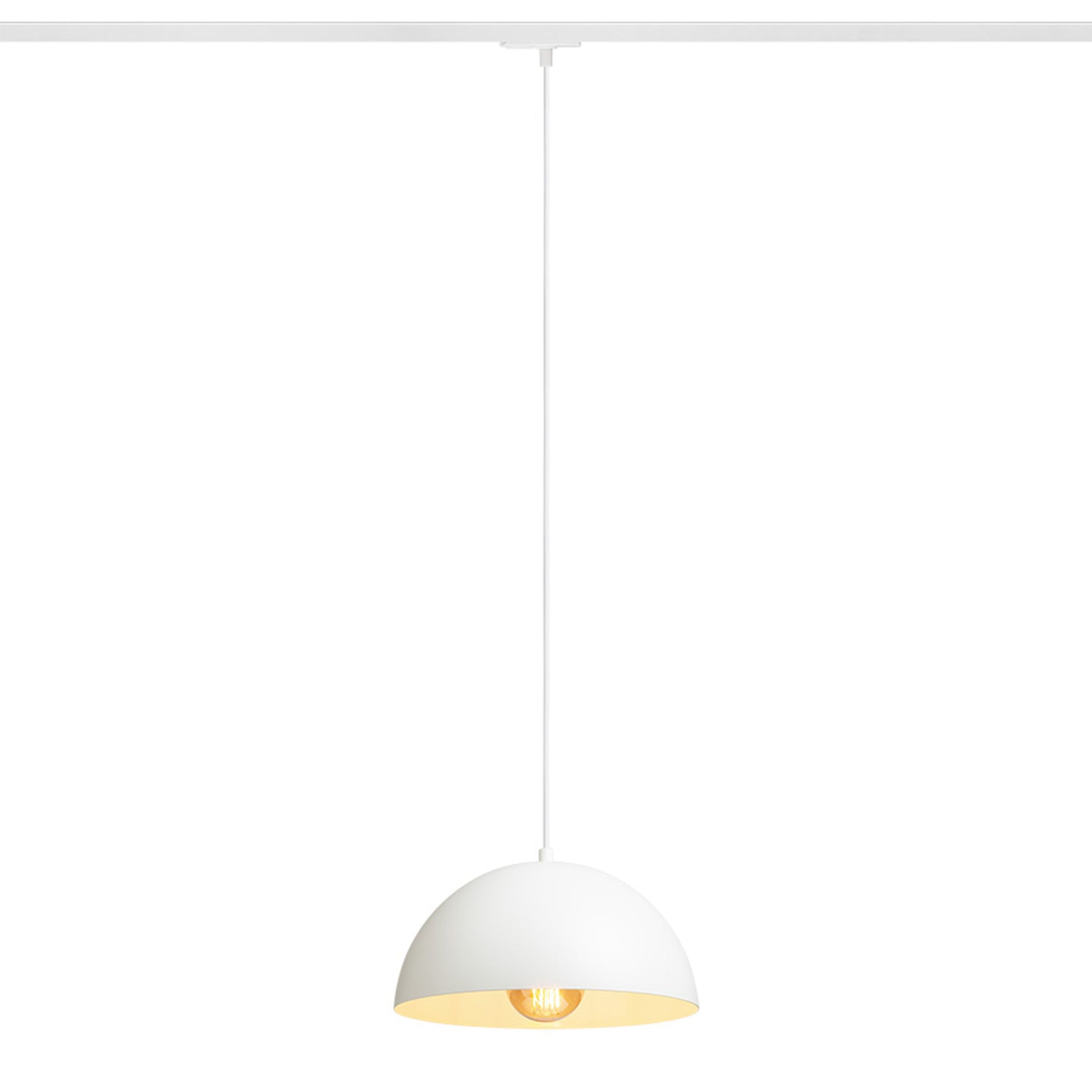 RENDL 1-circuit track system GLADYS 30 for 1-circuit tracks white/white 230V LED E27 15W R14502 1