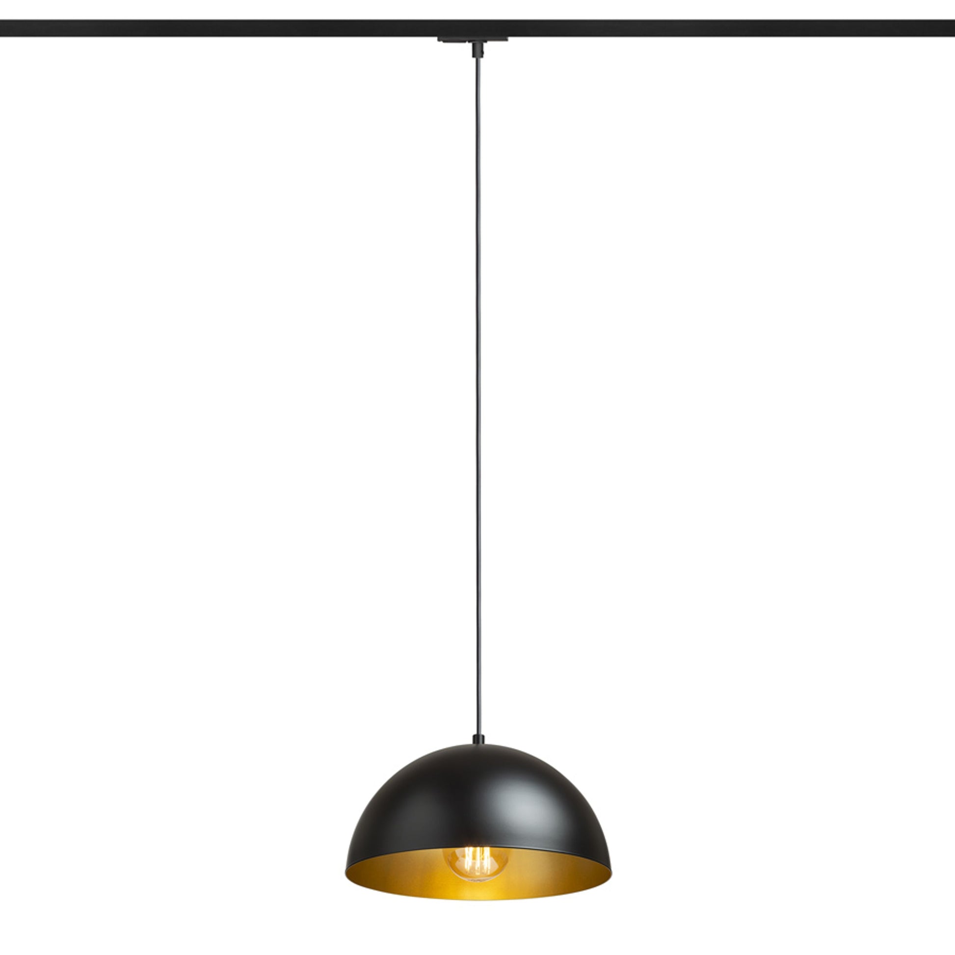 RENDL 1-circuit track system GLADYS 30 for 1-circuit tracks black/gold 230V LED E27 15W R14505 1