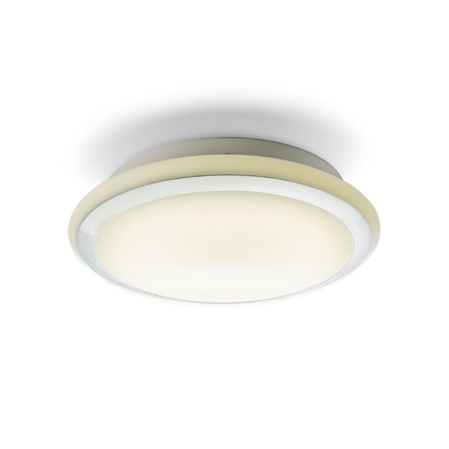 RENDL surface mounted lamp AREA LED ceiling opal-colored glass/chrome 230V LED 24W IP44 3000K R14610 1